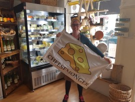 Flying the cheese flag in the shop