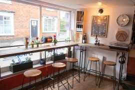 Winyl Seating Area and Record Deck
